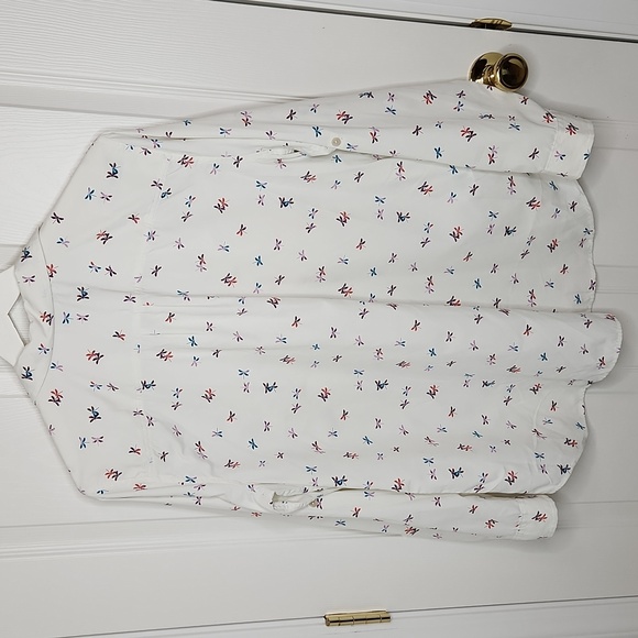 Eddie Bauer classic fit longsleeve button-up dragonfly print multicolor size XL - Picture 3 of 7